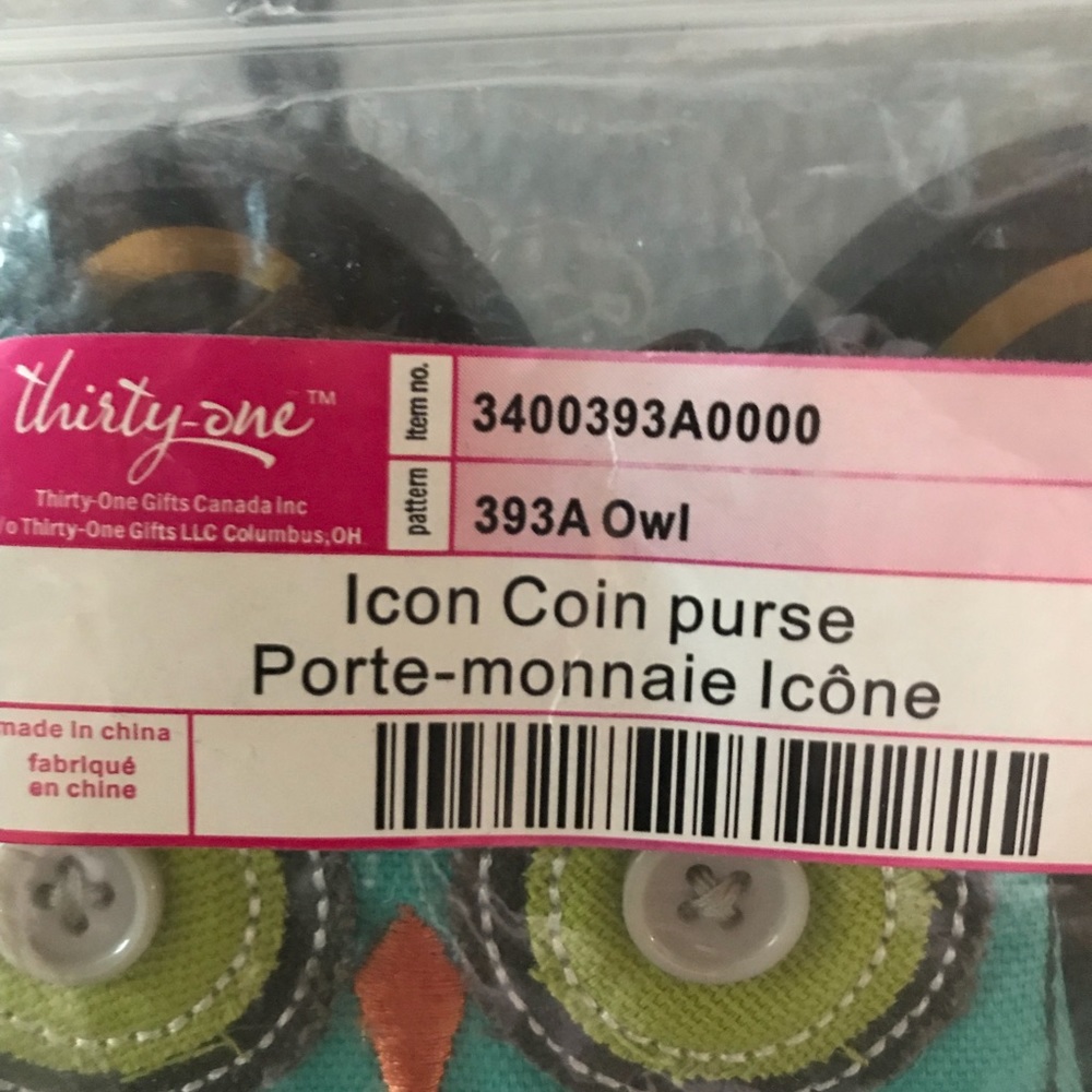 Thirtyone Owl coin purse NWT